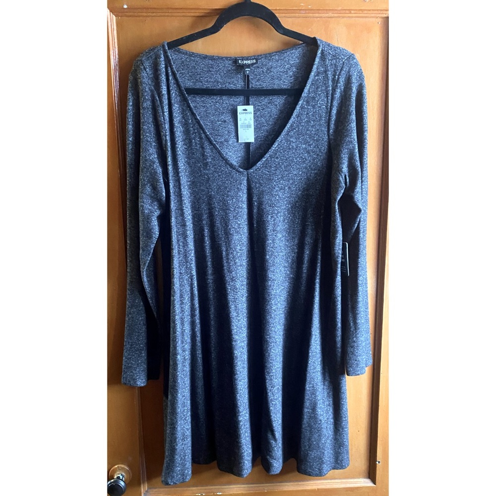 Express Heather Gray Dress